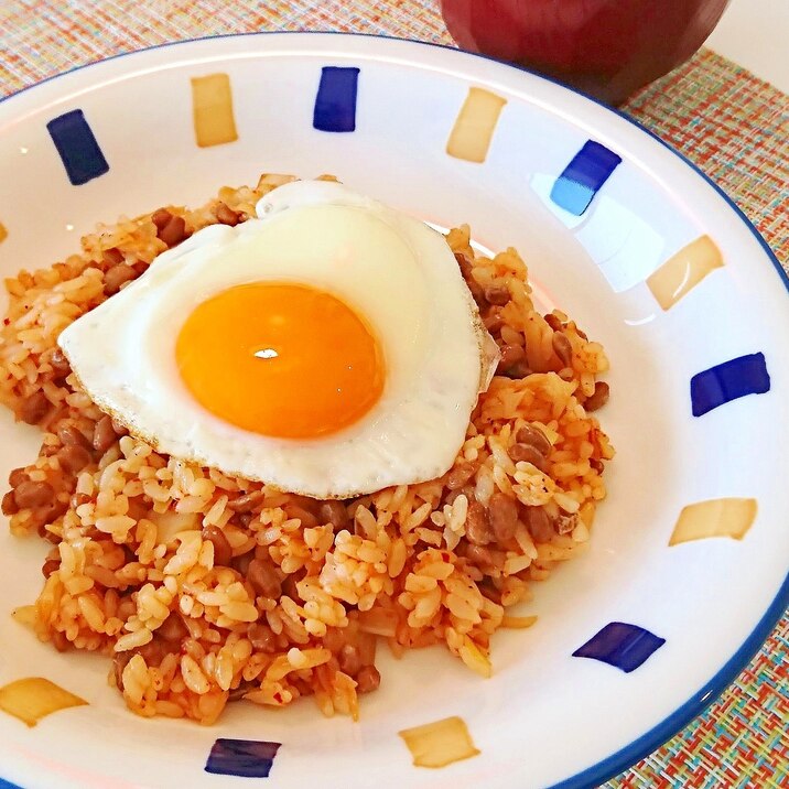 キムチ納豆チャーハン